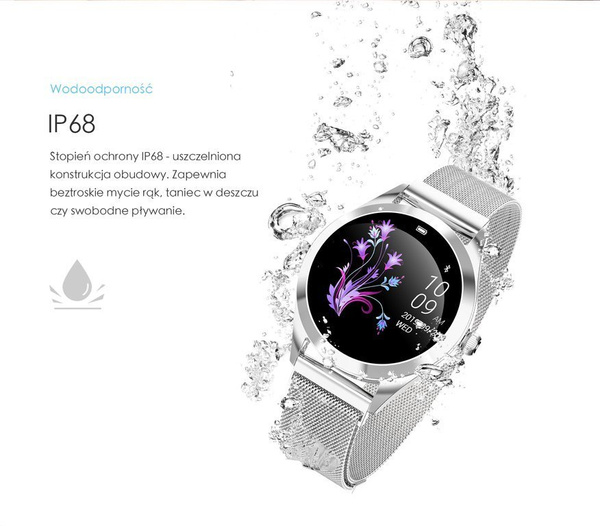 Dámske inteligentné hodinky Sw017-5 R.Gold/White (Sg011e)