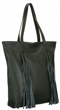 Veľká dámska shopper taška so strapcami