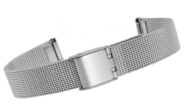 Strieborný sieťovaný náramok 12 mm 301S12