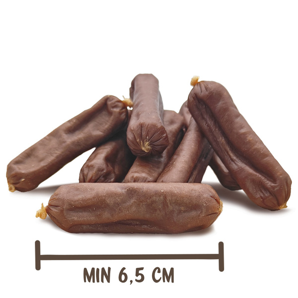 Pochúťka pre psov - Mersjo kačacie párky 500g