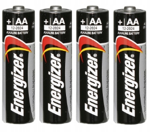 4x AA batérie 1,5V alkalický zdroj energie lr6