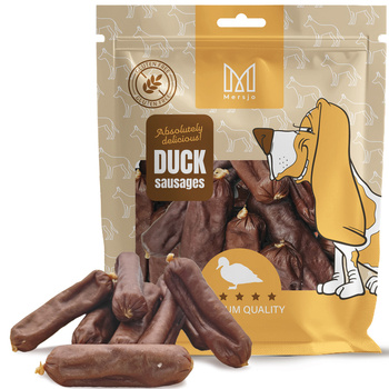 Pochúťka pre psov - Mersjo kačacie párky 500g