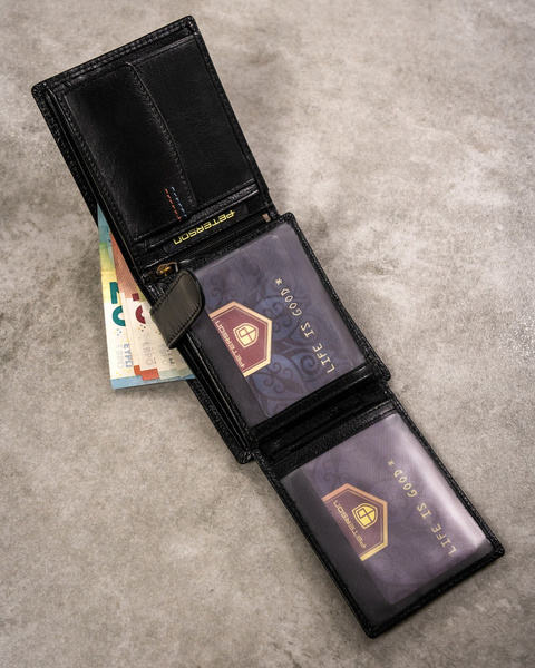 Darčeková sada: koža, stredná pánska peňaženka a kľúčenka