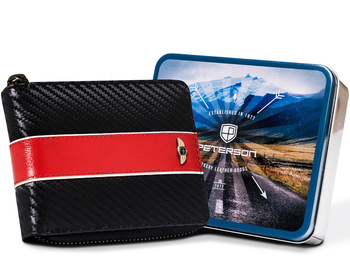 Kožená športová peňaženka na zips