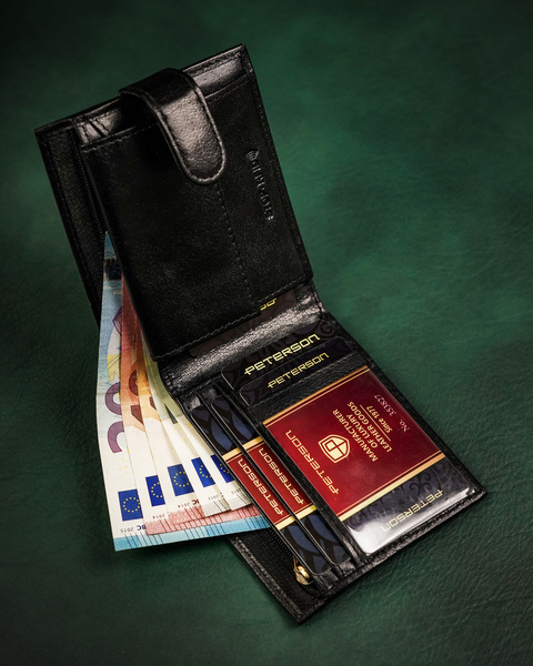 Veľká pánska peňaženka s RFID Protect systémom - Peterson