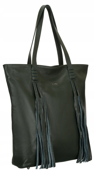 Veľká dámska shopper taška so strapcami