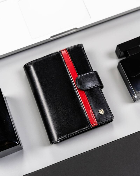 Veľká, kožená pánska peňaženka s RFID systémom