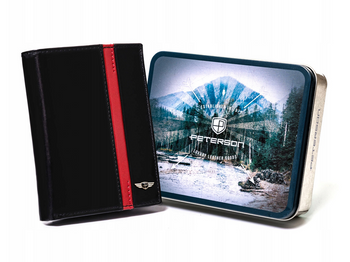 Kožená, veľká pánska peňaženka vertikálnej orientácie