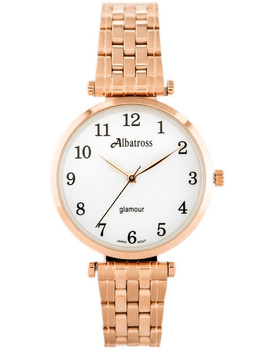 Dámske hodinky Glamour Abbb97 (Za537c) Rose Gold/White