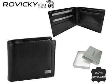 Veľká, kožená pánska peňaženka s RFID systémom
