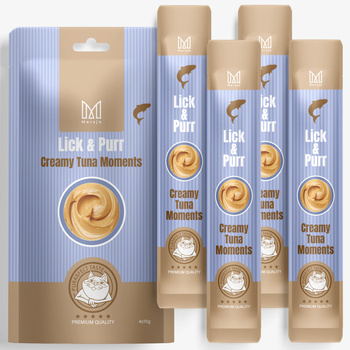 Pochúťka pre mačky – Lick & Purr: Creamy Tuna Moments Mersjo 60g