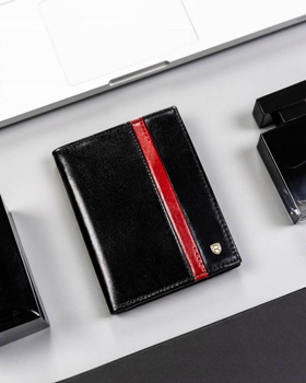 Veľká, kožená pánska peňaženka s RFID systémom bez vonkajšej spony