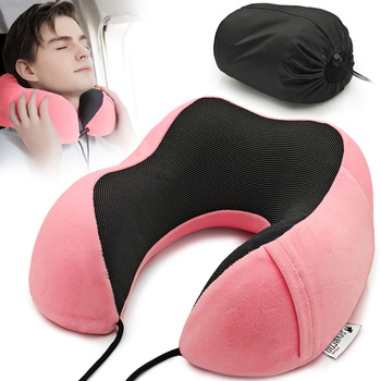 Cestovný vankúš, opierka krku BON VOYAGE ružový