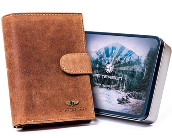 Kožená peňaženka so zapínaním na patent