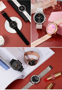 Unisex náramok Smartwatch 17-3 – strieborný + extra remienok (Sy010c)