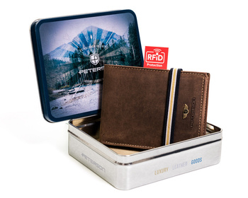 Pánska nubuková peňaženka s ochranou RFID kartou