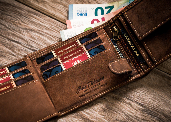 Pánska nubuková peňaženka s ochranou RFID kartou