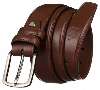 Široký pánsky kožený opasok s tradičnou prackou