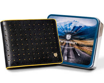 Kožená, prelamovaná pánska peňaženka