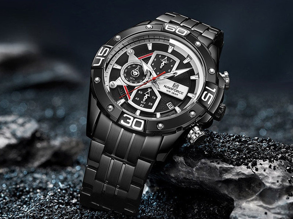 Pánske hodinky Nf8018 - Chronograf (Zn122b) + krabička