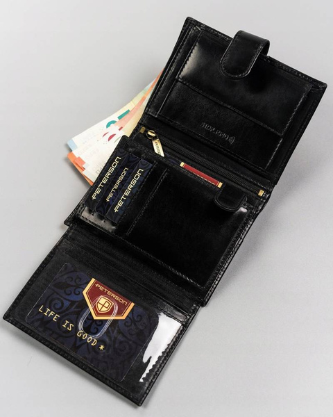 Veľká pánska peňaženka so zapínaním na patent