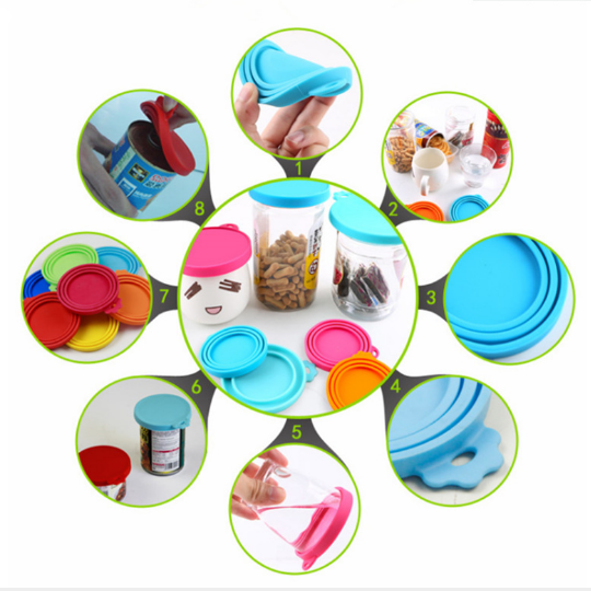 Silikónové viečko na konzervy s krmivom pre zvieratá