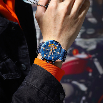 Pánske hodinky 8402 – chronograf (Zc029d) + krabička