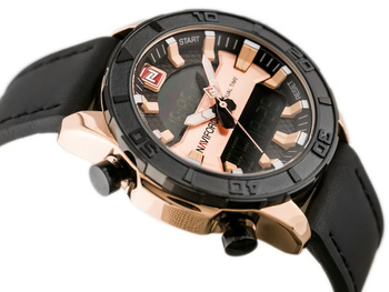 Pánske hodinky - Nf9114 (Zn046d) - Black/Rosegold